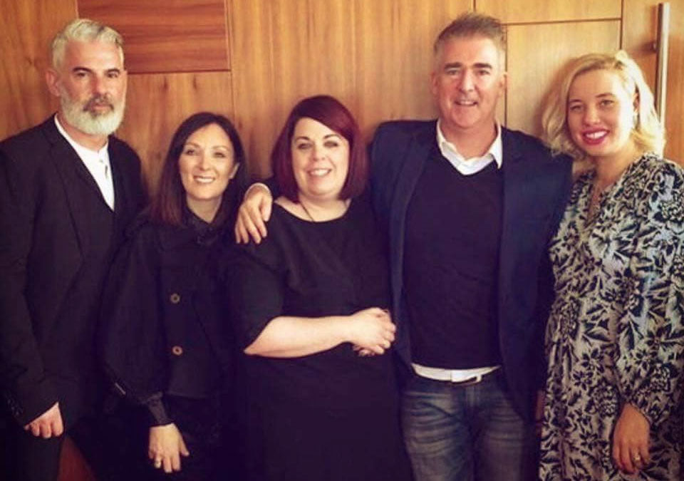 Sarah Mason with other judges at the Irish Hairdressing Championships