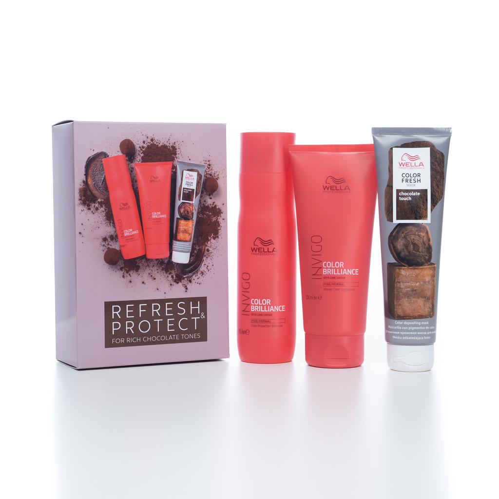 Wella Professionals Invigo Refresh & Protect Chocolate Tones Kit